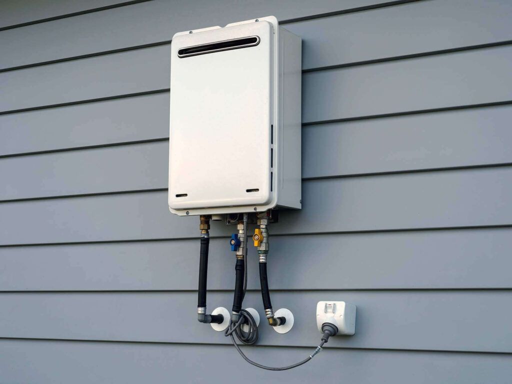 Modern external continuous flow gas water heater